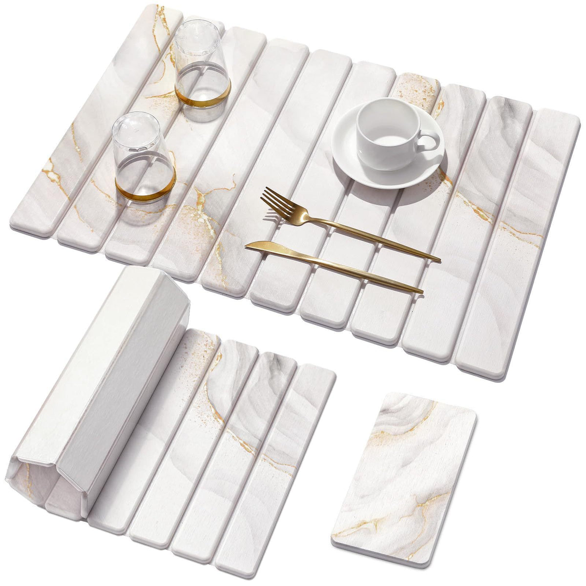 Elegante Marmor Design Küchenplatzsets