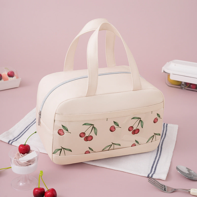 Isolierte Lunch-Tasche mit stylischem Heidelbeer-Design Brehn