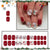 Kunstnagelset mit winterlichen Motivdesigns Brehn
