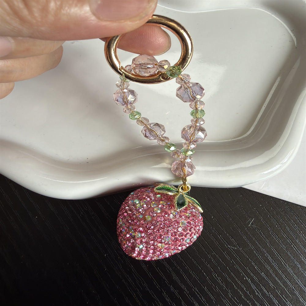 Erdbeer Charm Schlüsselanhänger Halter Brehn