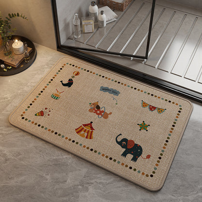 Dekorative katzenmotivierte Badematte Brehn
