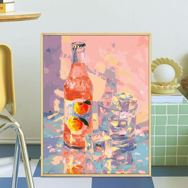 Retro-inspirierte Getränkeflaschen-Canvas-Kunst Brehn