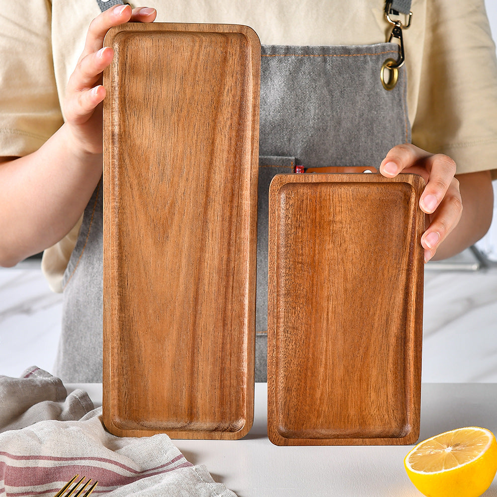 Elegantes Holzserviertablett mit Erhöhter Kante Brehn