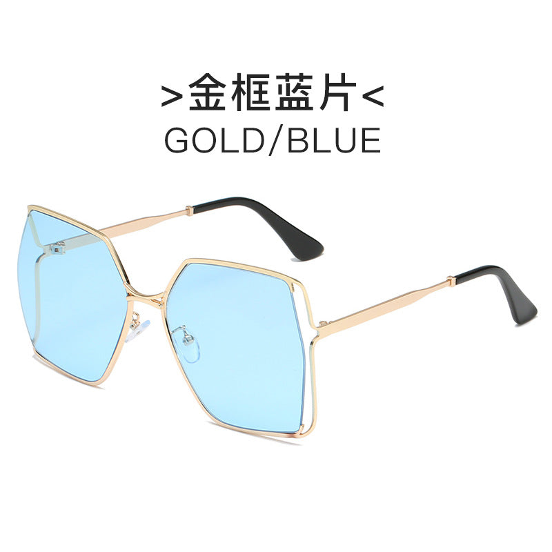 Damen elegante Sonnenbrille im markanten hexagonalen Design Brehn