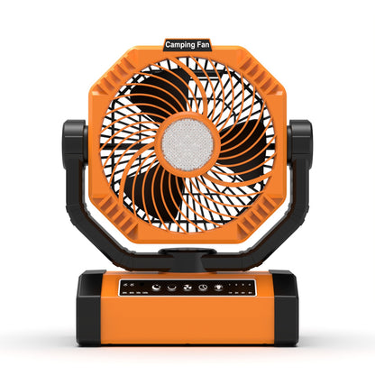 Unisex Tragbarer Campingventilator mit Solar- und USB-Ladefunktion Brehn