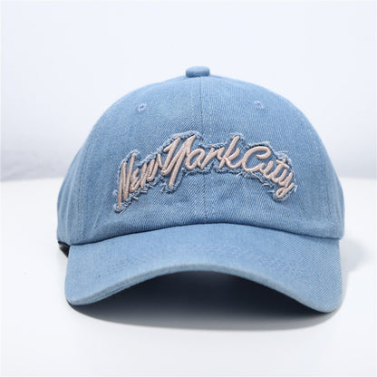 Frauen Distressed Denim Baseball Cap Brehn 1784083711