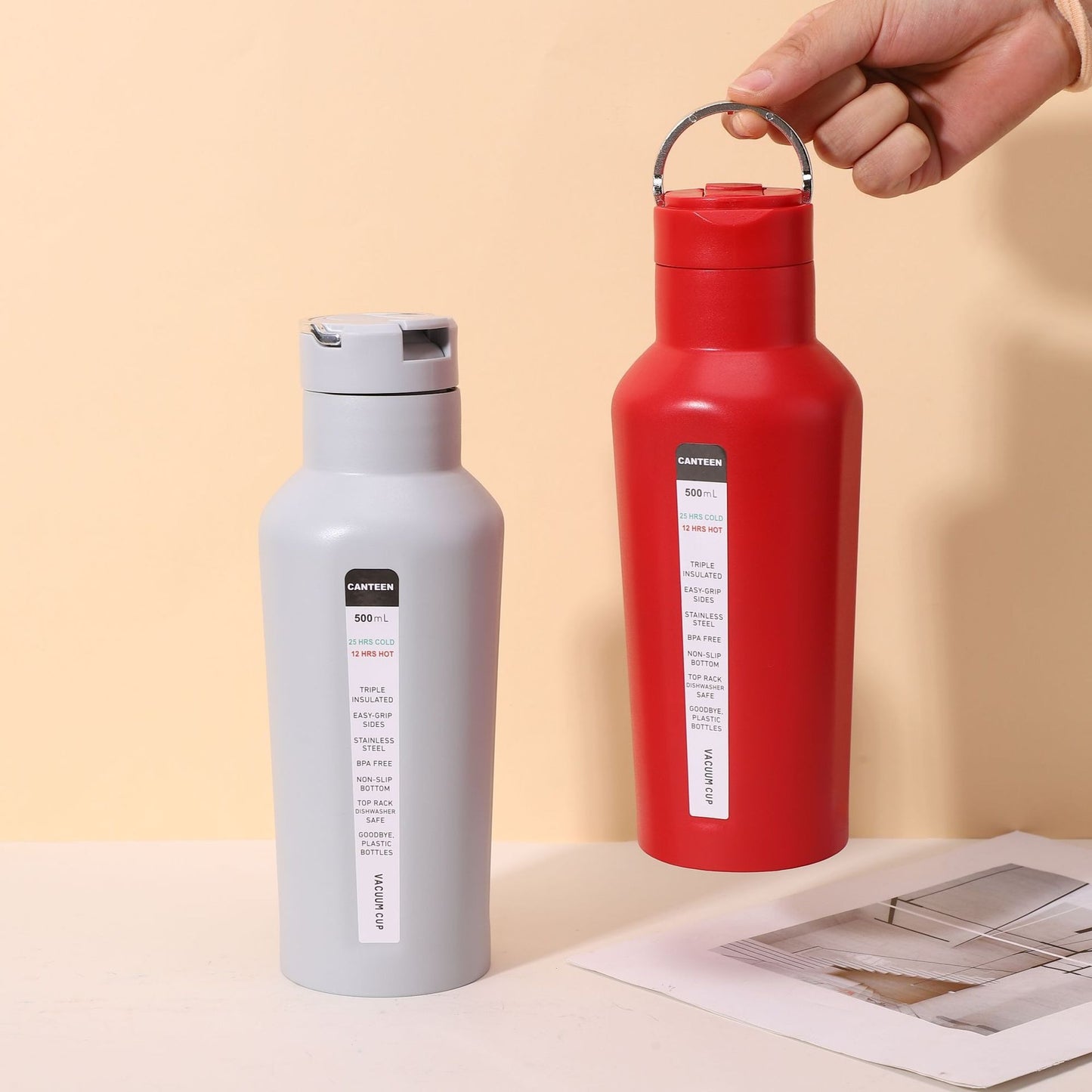 Damen Edelstahl Trinkflasche Brehn