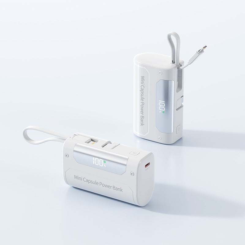 Kompakte Mini-Powerbank mit Digitaler LED-Anzeige Brehn