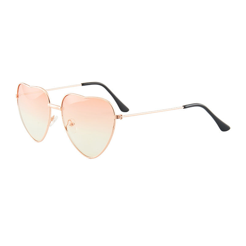 Damen Herzförmige Sonnenbrille mit UV-Schutz und elegantem Rahmen Brehn