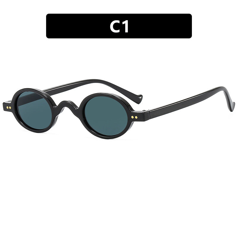 Damen runde Sonnenbrille mit markantem Design und hochwertigem Kunststoffrahmen Brehn