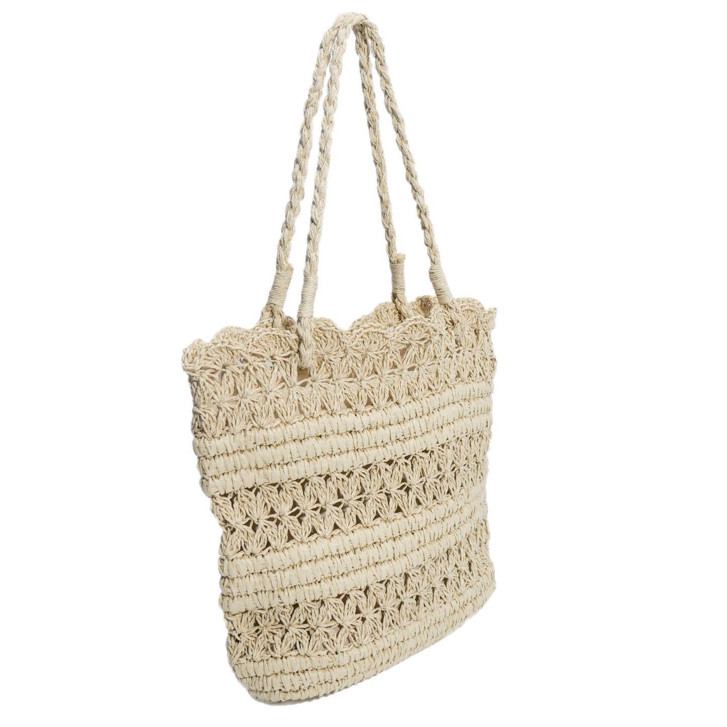 Geflochtene Strandtasche mit Ausgefallenem Design Brehn