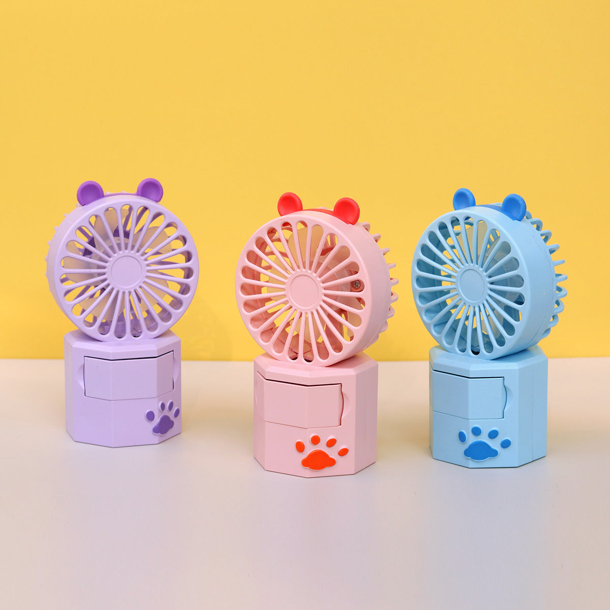 Unisex Tragbarer Mini Ventilator mit Tierohren und USB-Anschluss Brehn