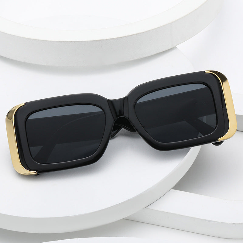 Damen Oversized-Sonnenbrille im modernen Animal-Print-Design Brehn