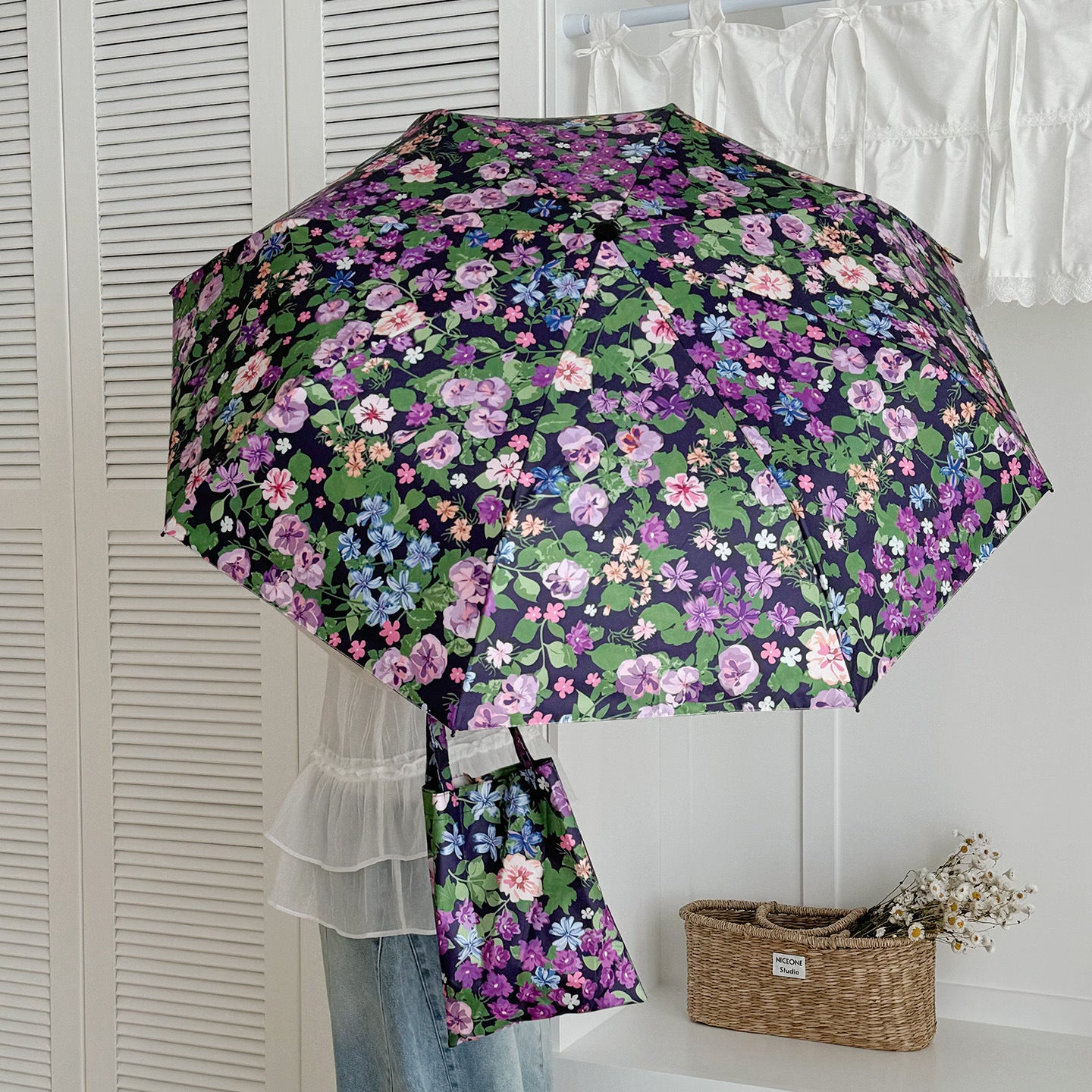 Damen Multifunktionale Umhängetasche mit floralem Design Brehn