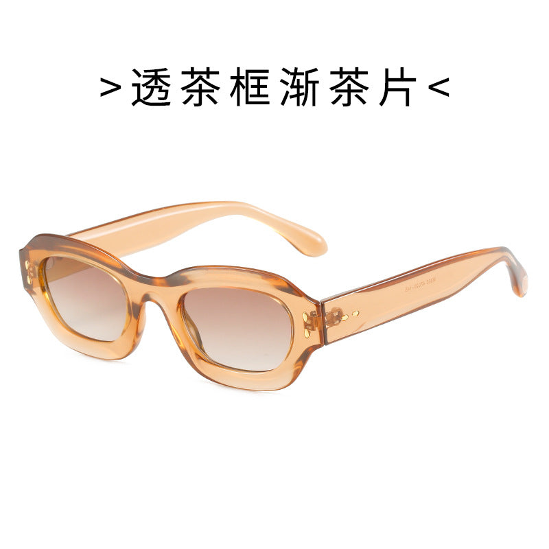 Damen Modische Sonnenbrille im Retro-Stil mit weitem Rahmen Brehn