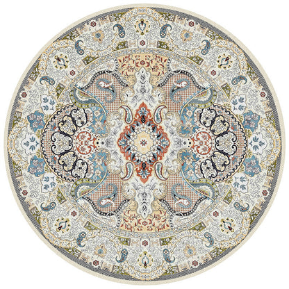 Runder geometrisches Muster Bereichsteppich