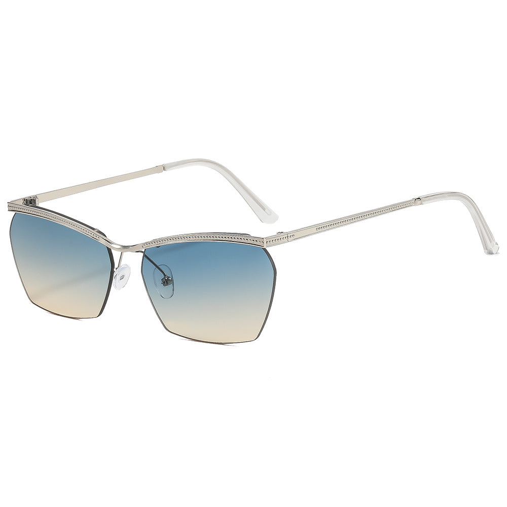 Damen Modische Sonnenbrille mit filigranem Rahmen und sanftem Farbverlauf Brehn