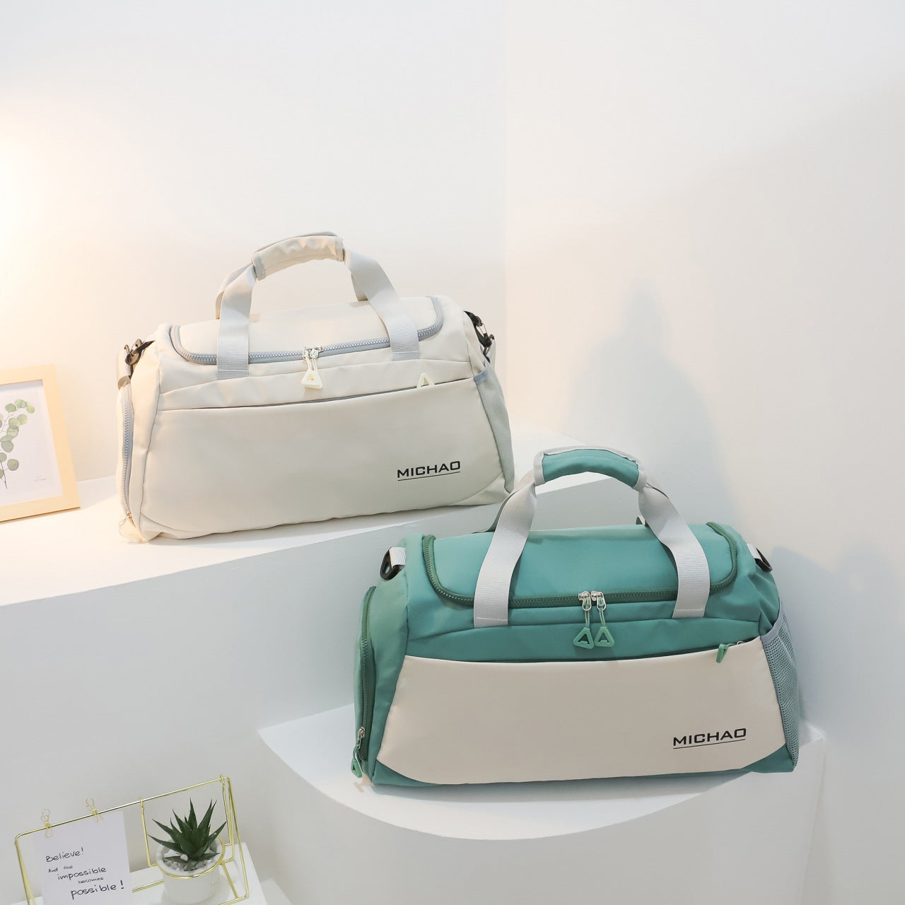 Sportliche Reisetasche Mit Praktischen Fächern Brehn