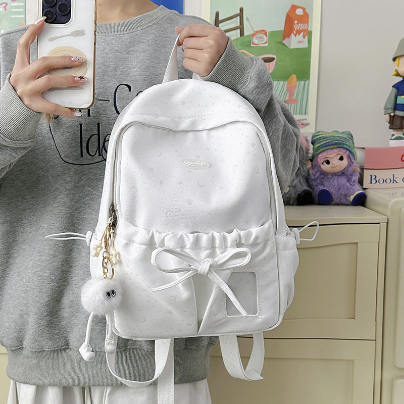 Sternenmuster Rucksack mit Zugverschluss