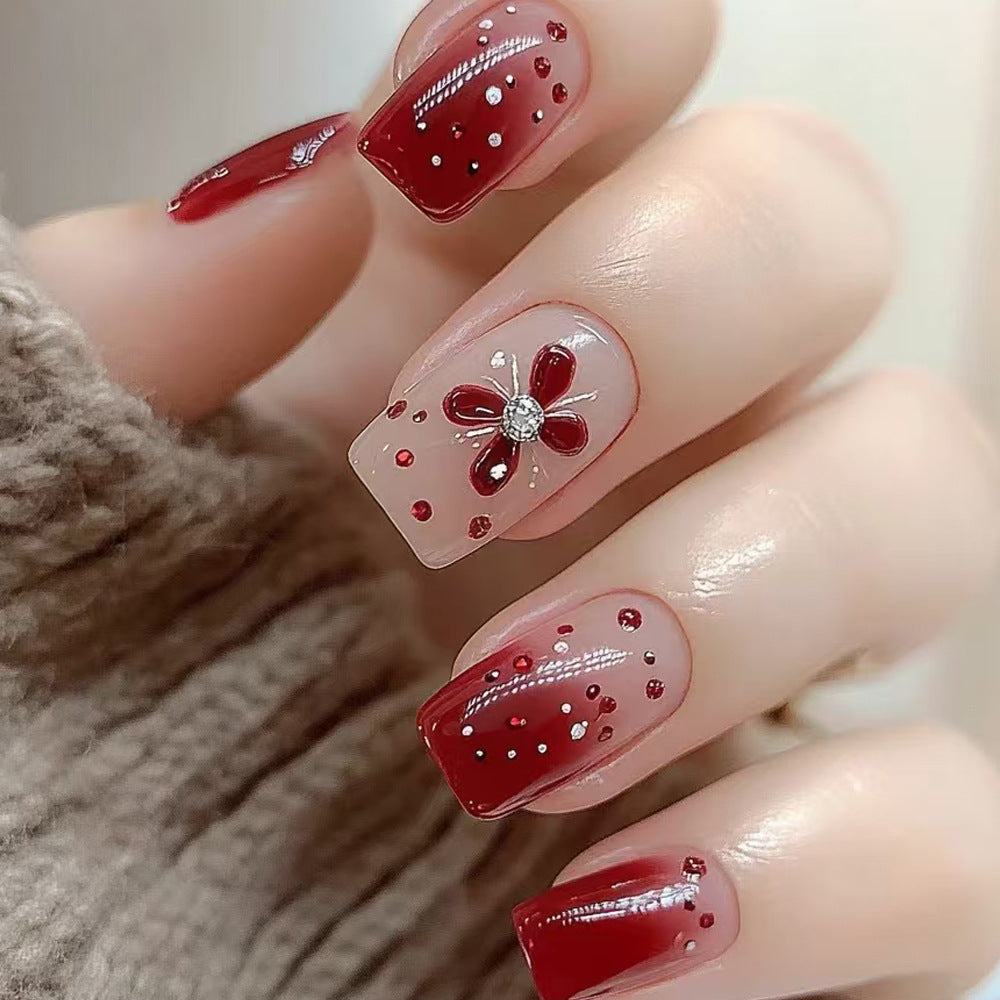Floral Nail Art Press-On Set Brehn
