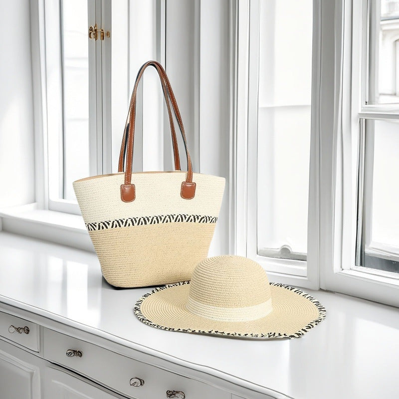Strandtasche mit Bunten Streifen Brehn