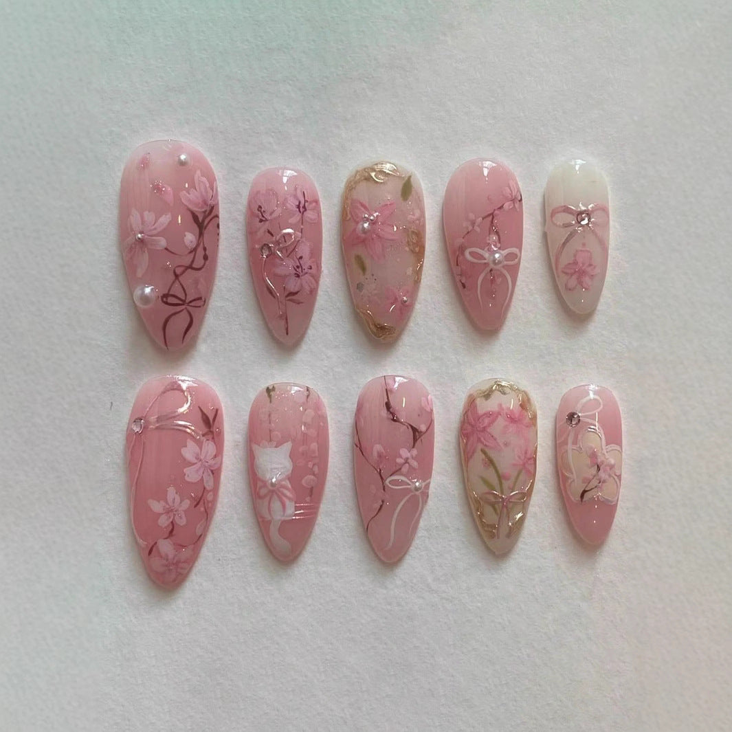 Künstlerisches Press-On Nagelkunstset Brehn