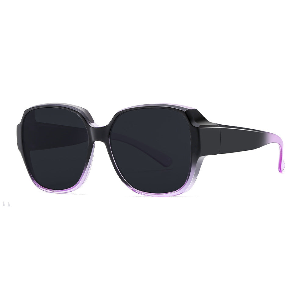 Damen Quadratische Sonnenbrille mit breitem Rahmen und UV-Schutz Brehn