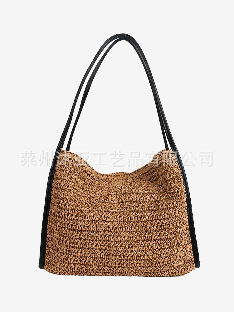 Damen Handtasche aus hochwertigem geflochtenem Naturmaterial Brehn