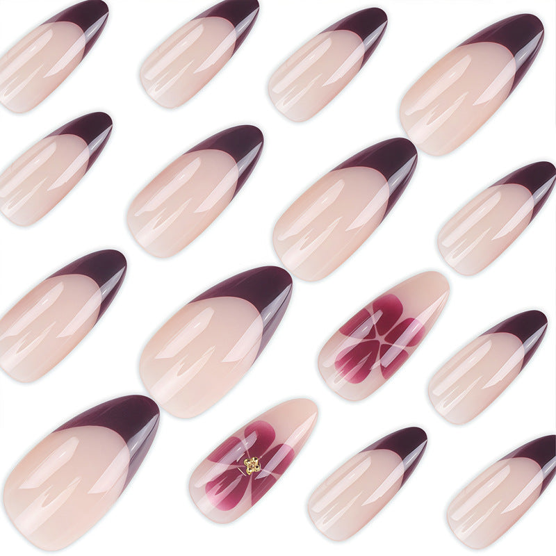 Elegante Floral Design Press-On Nails Brehn