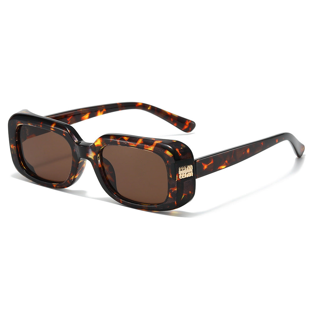 Fette Rechteck-Rahmen-Sonnenbrille Brehn