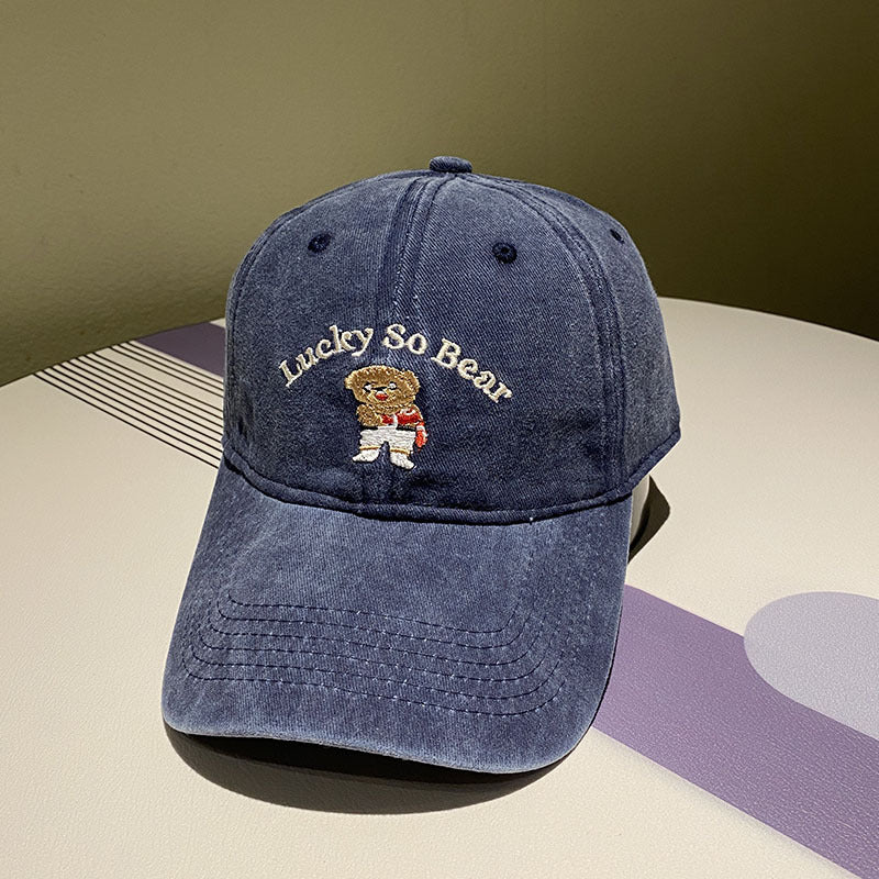 Unisex Casual Bestickte Bärenmütze Brehn