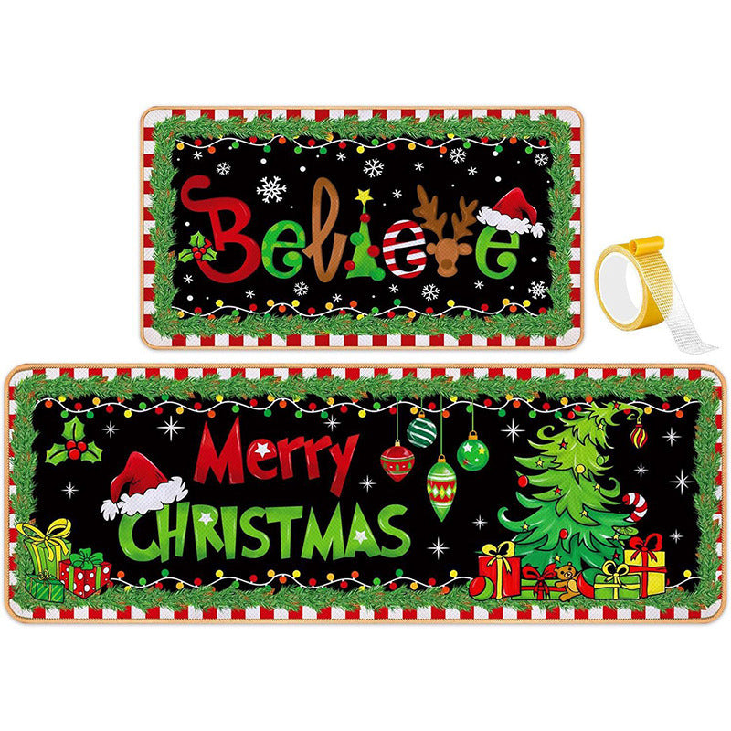 Festliche Weihnachtsküchenmatten-Set Brehn