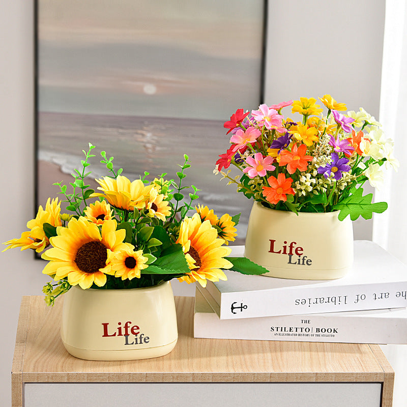 Lebensechter Blumen-Tischmittelstück-Arrangements