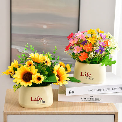 Lebensechter Blumen-Tischmittelstück-Arrangements