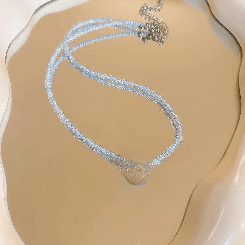 Handgefertigtes Perlen Choker Halsband Brehn