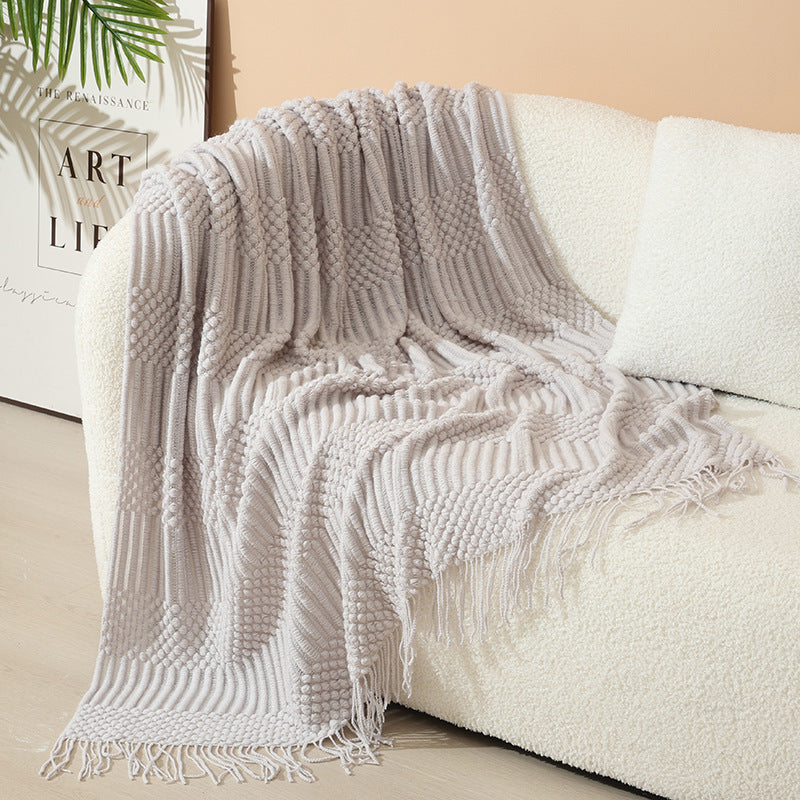 Damen stylische Wohnzimmerdecke mit Fransenmuster Brehn