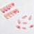 Elegantes blumenförmiges Press-On-Nagel-Set Brehn