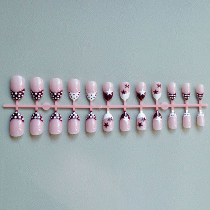Künstlerisches Stern- und Punkt-Nagelkunst-Set
