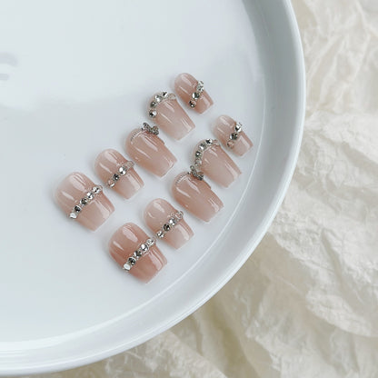 Schmetterlings-verzierte Press-On Nagelset