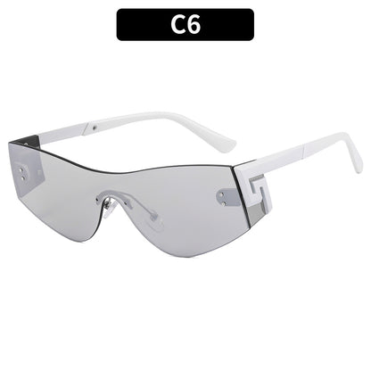 Futuristische Schild-Rahmen-Sonnenbrille  1787664834