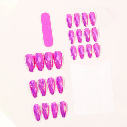 Crystal-Effekt Stiletto Nagelkunst Erweiterungen Brehn