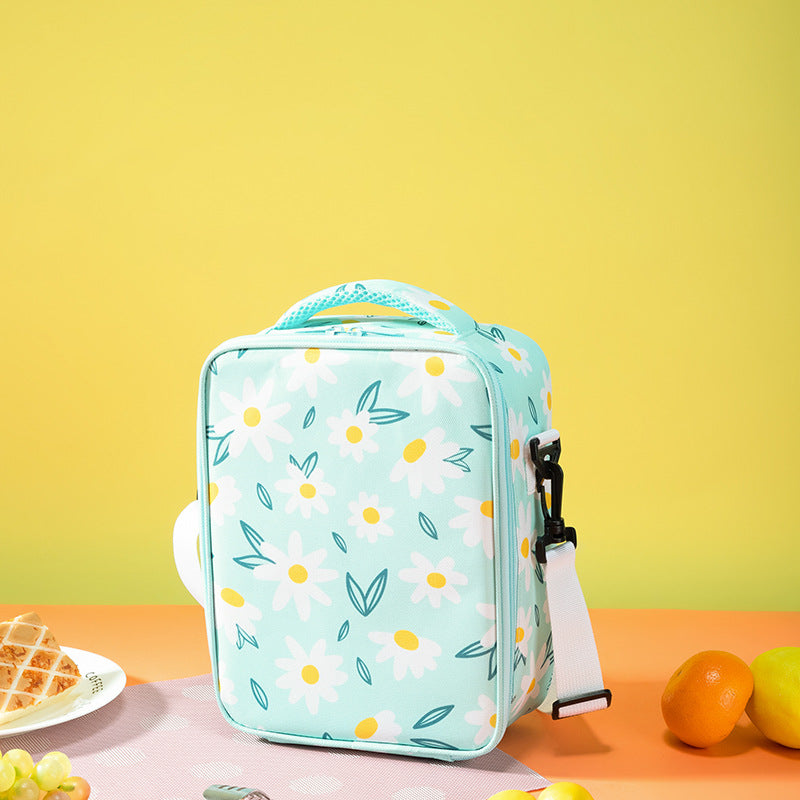Isolierte Blumige Lunch Tasche