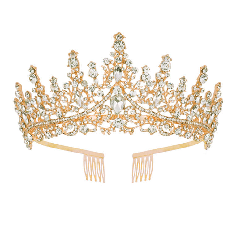 Damen Strass Tiara mit funkelnden Edelsteinen Brehn
