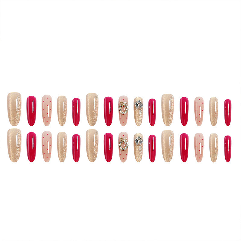 Kunstnagelset mit funkelnden Kristallakzenten und eleganten Farbverläufen Brehn