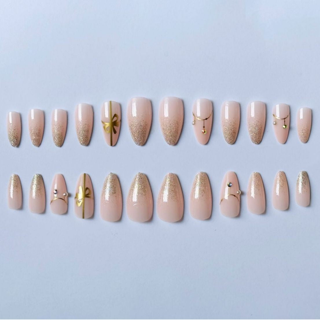 Nail Art Design Kit mit Perlen und Glitzer