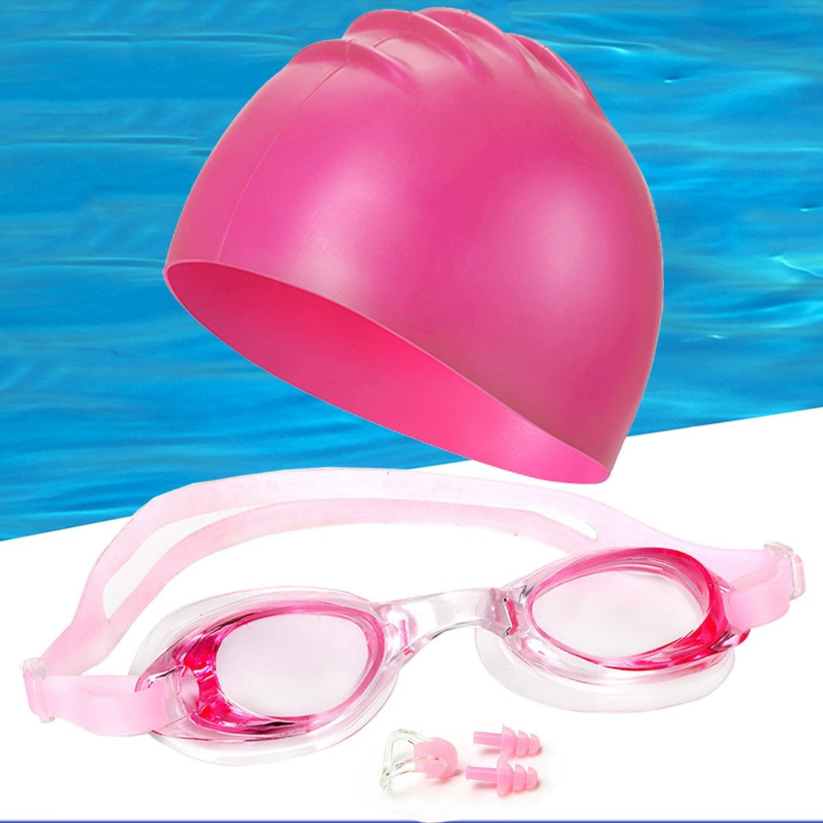 Schwimmset mit Ergonomischer Schwimmbrille und Zuverlässiger Badekappe Brehn