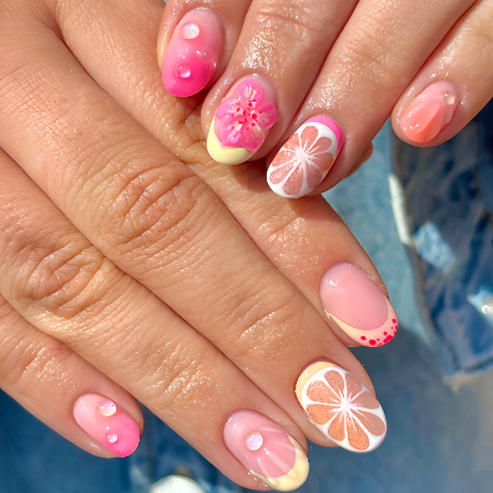 Tropisches Floral Nagelkunst Set Brehn