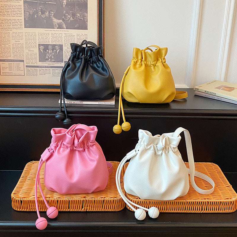 WoStylish Drawstring Bucket Handtasche Brehn
