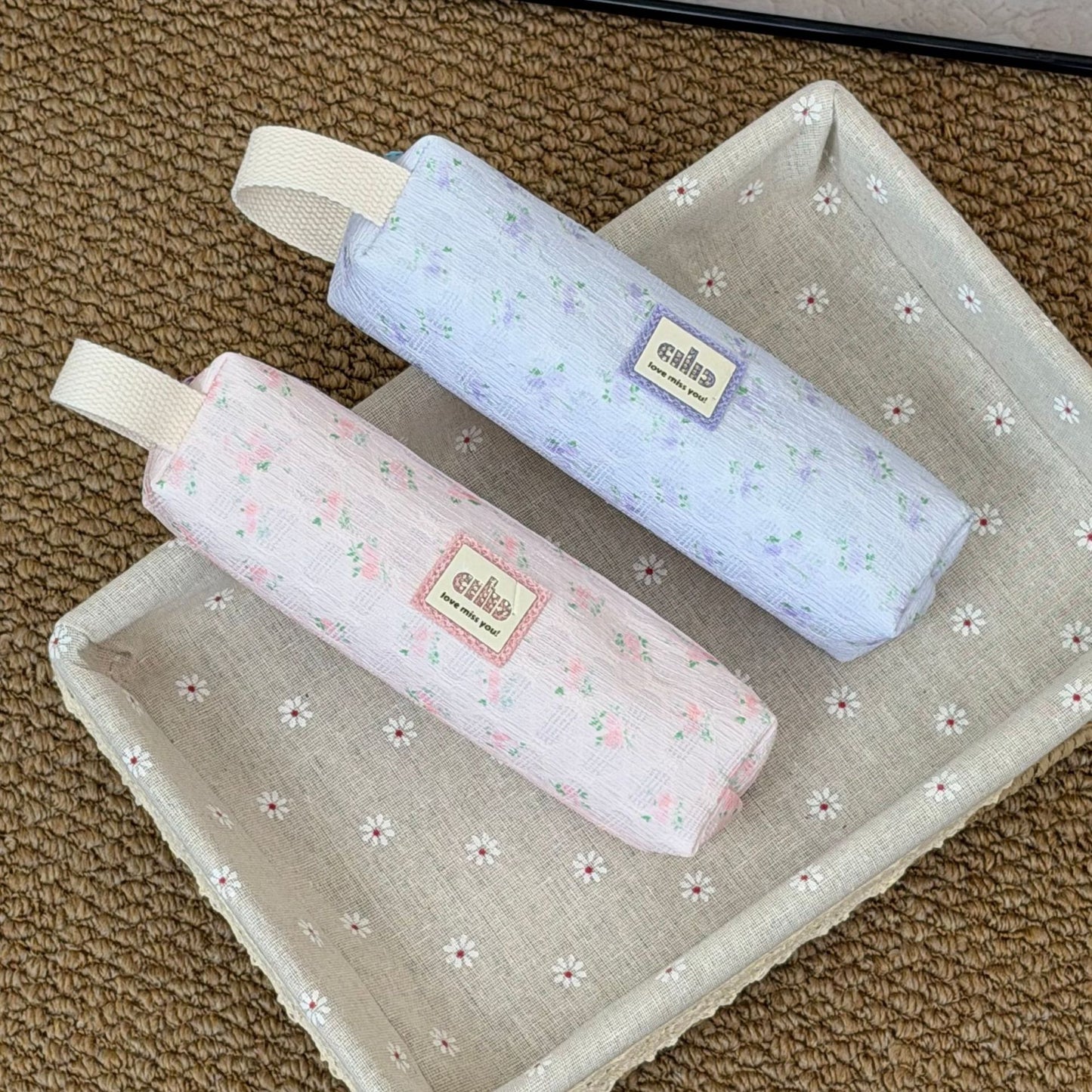 Blumenmuster Bleistiftetui Brehn