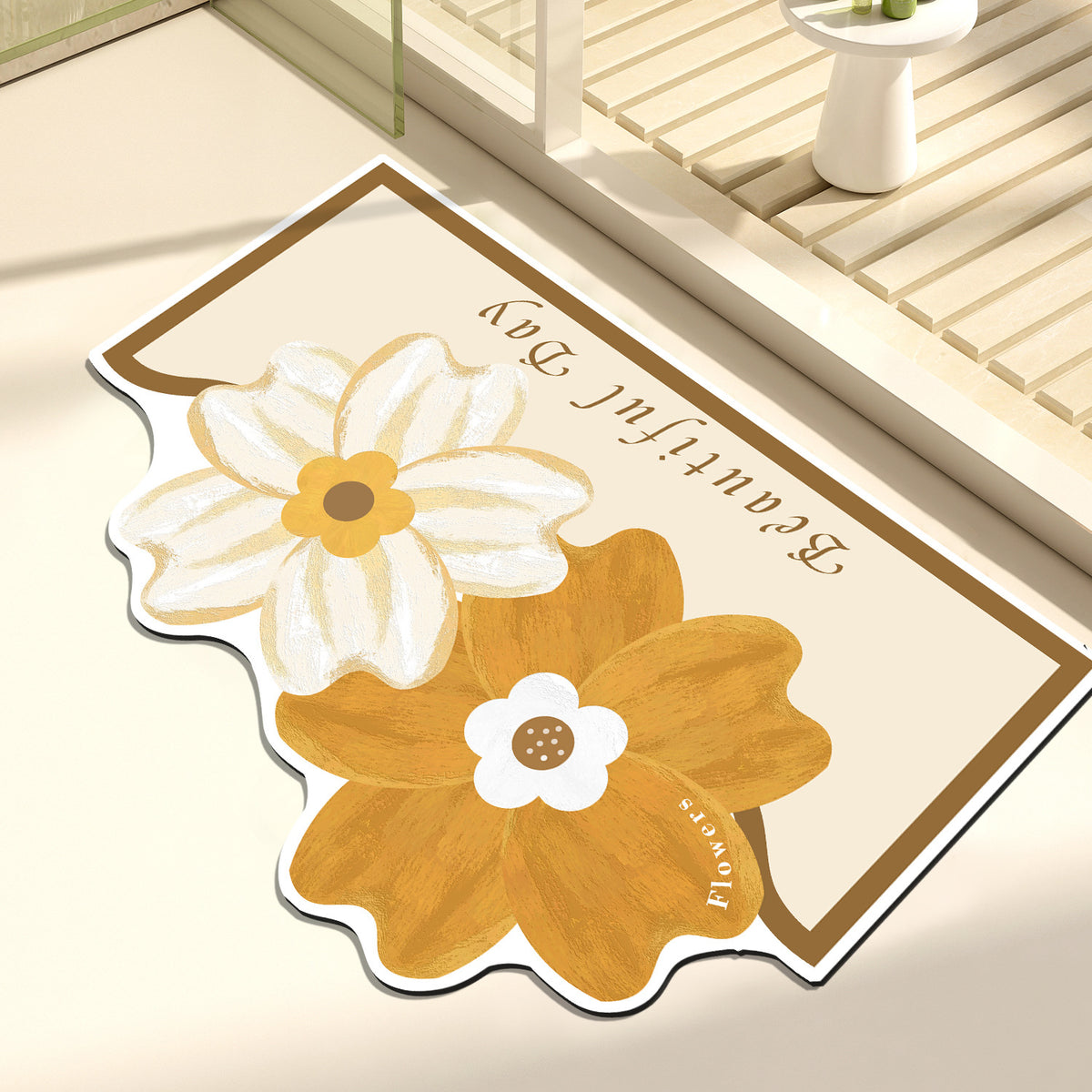 Künstlerische Blumendekorationsmatte